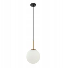 Italux Deore PND-5578-1S-BRO-BK κρεμαστό φωτιστικό 1x40W E27 λευκό/μαύρο