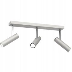 Luminex Axion 283 πλαφονιέρα λυχνία οροφής 3x8W GU10 γκρι/χρώμιο