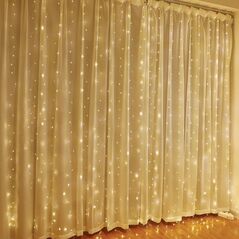 Κουρτίνα Ledowa (300 λαμπτήρες LED) 3m x 3m WARM WHITE / CIEPŁΥ BIAŁΥ