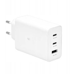 Φορτιστής τοίχου PD 2xUSB-C 65W 1xUSB Λευκό BULK