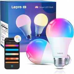 Lepro B1 AI Smart Bulb E27 - έξυπνες λάμπες E27 (2 τεμ)