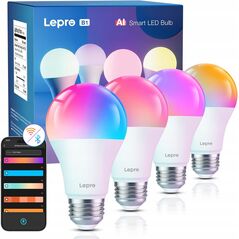 Lepro B1 AI Smart Bulb E27 - έξυπνες λάμπες E27 (4τμχ)
