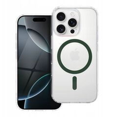 Drop Glue Colorful Ring Mag Cover συμβατό με MagSafe ταιριάζει με SAMSUNG A36 σκούρο πράσινο