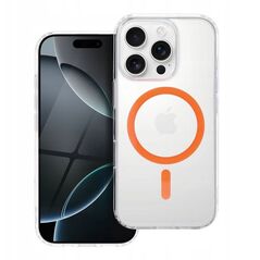 Drop Glue Colorful Ring Mag Cover συμβατό με MagSafe ταιριάζει με SAMSUNG A56 πορτοκαλί