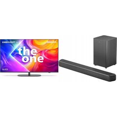 Telewizor Philips Telewizor Philips 43PUS9010/12 QLED 43'' 4K Ultra HD Titan OS Ambilight + Soundbar Philips TAB5309/10