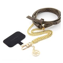 Universal Λουράκι Λαιμού Guess για Θήκες Κινητών 4G Chain CBDY Metal Eco-leather Καφέ 3666339131944 3666339131944 έως και 12 άτοκες δόσεις