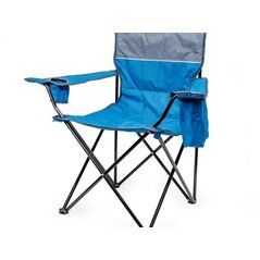 PLATINET CAMPING CHAIR PADDED 55x55x44/90 CM BLUE [46136]