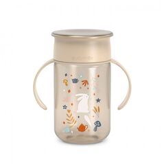 SUAVINEX - 402792-ΚΥΠΕΛΛΟ ΕΚΠΑΙΔΕΥΣΗΣ 360* 340ML/ΧΩΡΙΣ ΔΙΑΡΡΟΗ/12M+/ΜΠΕΖ/WONDERLAND