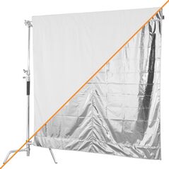 Σημαία στούντιο Aurora Wag Flag 183x183cm Ασημί/Λευκό