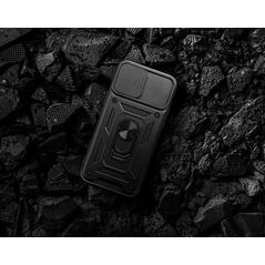 Θήκη Defender Slide για Samsung Galaxy A56 5G, μαύρη θήκη πλάτης