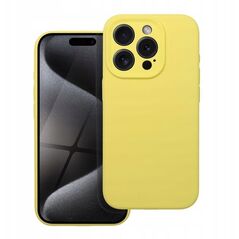 Θήκη SILICONE 2mm για IPHONE 16e (SE 4 2025) κίτρινο