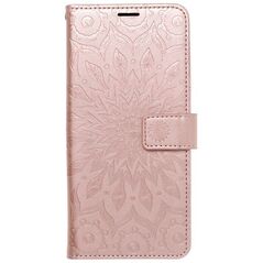 Θήκη MEZZO Book για XIAOMI Redmi Note 14 PRO 4G mandala ροζ χρυσό