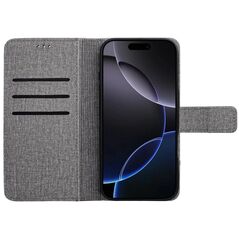 Θήκη GOMMA Book για XIAOMI Redmi Note 14 4G (GLOBAL - 164,84mm x 78,15mm x 8,16mm) γκρι