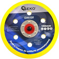 Geko Dysk z rzepem do szlifierki pneumatycznej 150mm (20/100)
