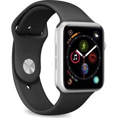 Puro PURO ICON Apple Watch Band - Elastyczny pasek sportowy do Apple Watch 38 / 40 mm (S/M & M/L) (Czarny)