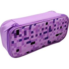 Piórnik GDD Piórnik saszetka Pixi violet prostokątny z zamkiem