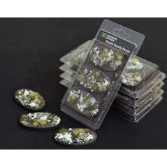 Gamers Grass Gamers Grass: Bases Oval - Winter 75 mm (3 szt.)