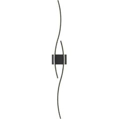 Kinkiet ATL ZD149B Lampa scienna kinkiet czarny 60cm  ciepły biały