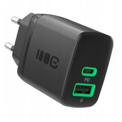 Green Cell PowerSource Duo30 Μαύρος Φορτιστής τοίχου 30W USB-C USB-A Power Delivery QC3.0- 1x USB-C, 1x USB-A