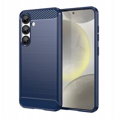 Θήκη σιλικόνης Carbon Case για Samsung Galaxy S25 Edge - μπλε