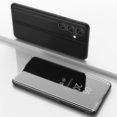 Θήκη Clear View για Samsung Galaxy A16 / A16 5G με καπάκι - μαύρο