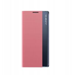 Θήκη New Sleep Case με καπάκι και βάση στήριξης για Samsung Galaxy S25 Edge - ροζ