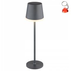 Table LED lamp GLOBO SOLAR, solar powered, IP44, 500lm, 3000K, anthracite