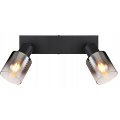 Προβολέας GLOBO HUBERTUS, 2 x E14, 40W, 230V, ματ μαύρο, 7 x 26 x 14 cm
