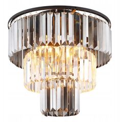 Φωτιστικό οροφής GLOBO NAXIS, 3xE27, 40W, 230V, μέταλλο, κρύσταλλα, μαύρο χρώμα, o40x33cm