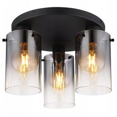 Φωτιστικό οροφής GLOBO FLORENTINA, 3x E27, 40W, 230V, μέταλλο, μαύρο χρώμα, o40.5x26 cm