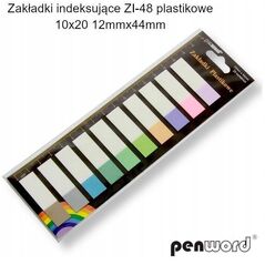 Δείκτες σελιδοδεικτών 12x44mm 10x20τμχ πλαστικοί