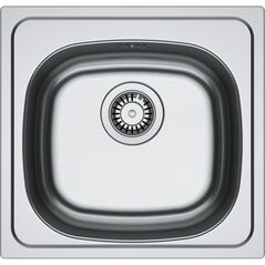 Νεροχύτης FRANKE SPARK 45.5 x 43.5 cm, τετράγωνος, ανοξείδωτο ατσάλι, ακατέργαστος, με βαλβίδα