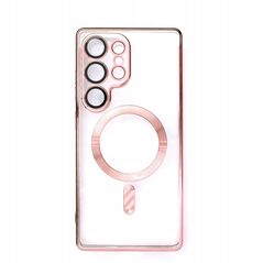 Θήκη Electroplated Case με MagSafe γαλβανισμένη για iPhone 16e - ροζ