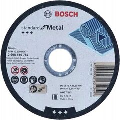 Δίσκος κοπής Std. f/Metal 115x1,0x22,23 P