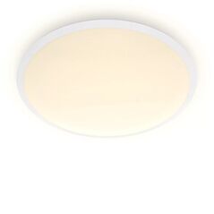 Philips Cavanal ceiling light, round, white, 1200 lm, 2700K, IP44