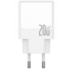 JELLICO φορτιστής δικτύου EU57 PD 20W 1xUSB-C + 1xUSB QC3.0 Λευκό