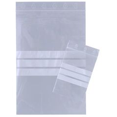 Σακούλα με φερμουάρ Master'In με πεδίο γραφής 60x80mm 1000τμχ/πακ - (1000 τμχ.)