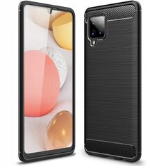 Ελαστική θήκη Carbon Case για Samsung Galaxy A42 5G μαύρο