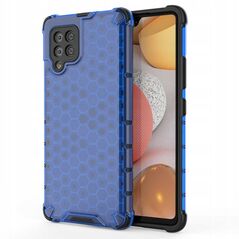 Θήκη Honeycomb etui pancerny pokrowiec με ζελατινώδες πλαίσιο Samsung Galaxy A42 5G μπλε