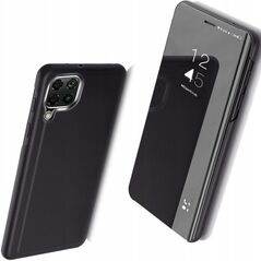 Θήκη Clear View Case με καπάκι Samsung Galaxy A22 4G μαύρο