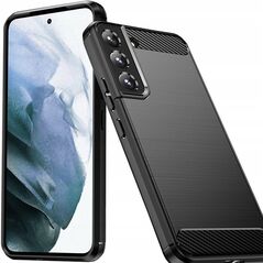 Θήκη Carbon etui Samsung Galaxy S23+ εύκαμπτη σιλικόνη θήκη από ανθρακονήματα μαύρη
