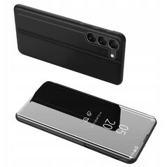 Θήκη Clear View για Samsung Galaxy S23+ με καπάκι μαύρο