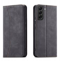Θήκη Magnet Fancy Case Samsung Galaxy S23+ με καπάκι πορτοφόλι βάση στήριξης μαύρο