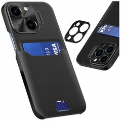 Δερμάτινη Θήκη Stand etui Samsung Galaxy S23+ pokrowiec πορτοφόλι για κάρτα με βάση μαύρη