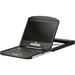 ATEN CL3700NW, 1920 x 1080 pixels, Full HD, Τοποθέτηση σε rack, 1U, Μαύρο