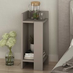 Κομοδίνο Kalune Design D855(I), 60 cm, ανοιχτό καφέ