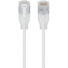 Ubiquiti UACC-Cable-Patch-EL-C6A-15M-W, 15 m, Cat6a, RJ-45, RJ-45, Translucent, White