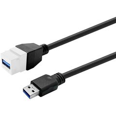 Vivolink Keystone Λευκός USB3,0 A-Θηλυκό σε USB3,0 A-Αρσενικό