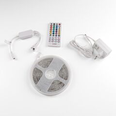 Σετ ταινίας LED Avide, IP65, 150LED, RGB, 16W, ελεγκτής μουσικής, χρονοδιακόπτης, με τηλεχειριστήριο, 5m