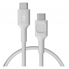 Καλώδιο Green Cell PowerFlex Γρήγορη Φόρτιση USB Type-C Αρσενικό - USB Type-C Αρσενικό 100W Λευκό 0.3m 5904326376199